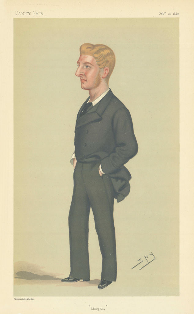 VANITY FAIR SPY CARTOON Commander Lord Ramsay 'Liverpool' Naval 1880 old print